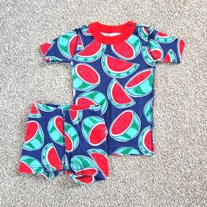 Size 4 100cm Hanna Andersson Pajamas Shorts sets Watermelon Print Summer
